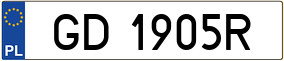 Trailer License Plate